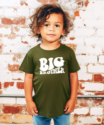 Big Brother Wavy Retro Matching Sibling Shirts