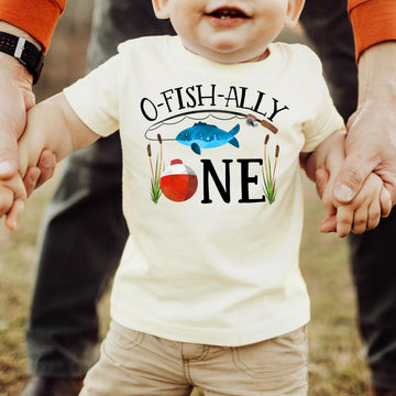 O-Fishally One Baby Boy 1st Birthday Fishing Shirt