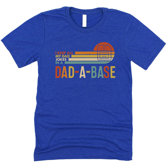 Dad-A-Base Father's Day gift t-shirt styled and displayed for gifting occasion