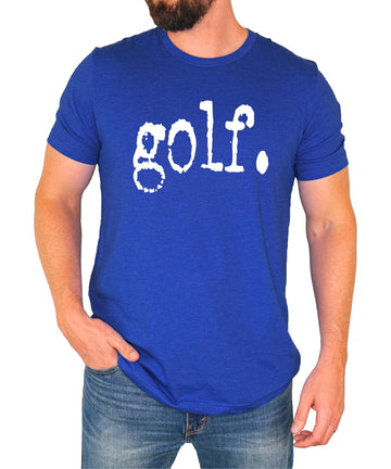 Distressed Golf Type Shirt for Golfer Men and Women Casual Golf Shirt for Husband Dark Gray Heather Shirt Adult X-Large