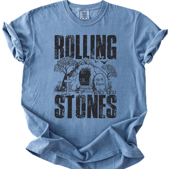 He Is Risen Since AD 33 distressed vintage graphic Christian Easter t-shirt in unisex fit