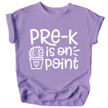 Pre-K first day of school mauve shirt with cute back to school graphic design