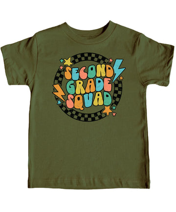 2nd Grade Squad Lightning First Day of School T-Shirt