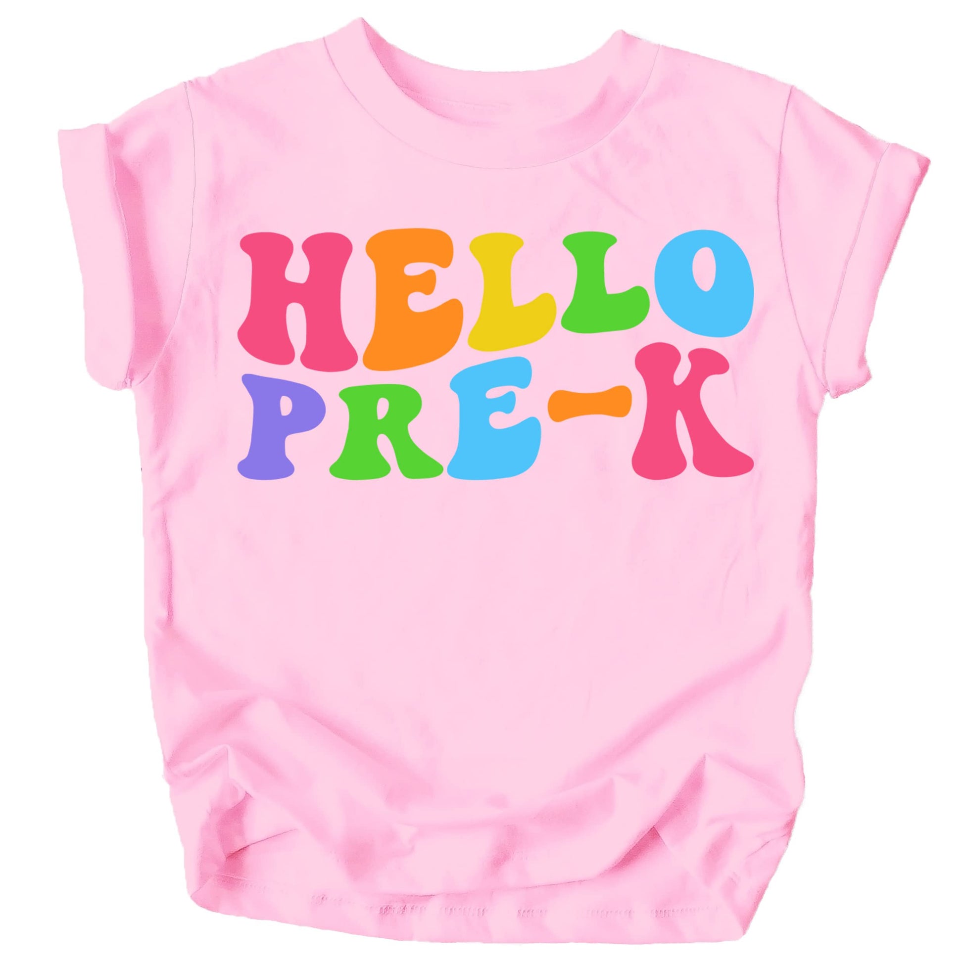 Hello Pre-K toddler graphic tee perfect for Pre-K first day of school gift