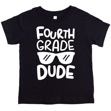 4th Grade Dude First Day of School Gift Back to School T-Shirt Boys Back to School