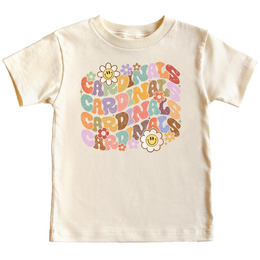 Groovy Cardinals School Spirit Shirt for Game Day Apparel for Adults and Kids