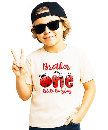 One Little Ladybug Matching Family 1st Birthday Shirt for Girls, Mom, Dad, Bro, & Sis -Sold Individually