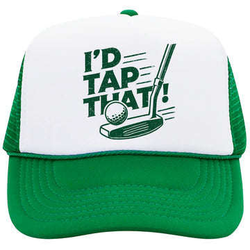 I'd Tap That Golf Trucker Hat for Men & Women Funny Golfer Foam Front Classic 5 Panel Mesh Snapback