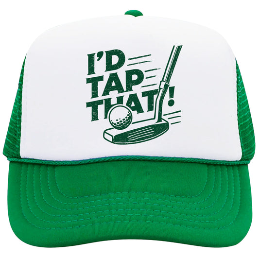 I'd Tap That Golf Trucker Hat for Men & Women Funny Golfer Foam Front Classic 5 Panel Mesh Snapback