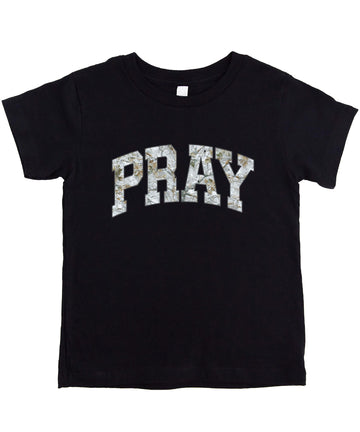 Camo Pray Unisex Shirt for Adults, Teens & Kids - Christian Faith Inspirational Matching Family Tee