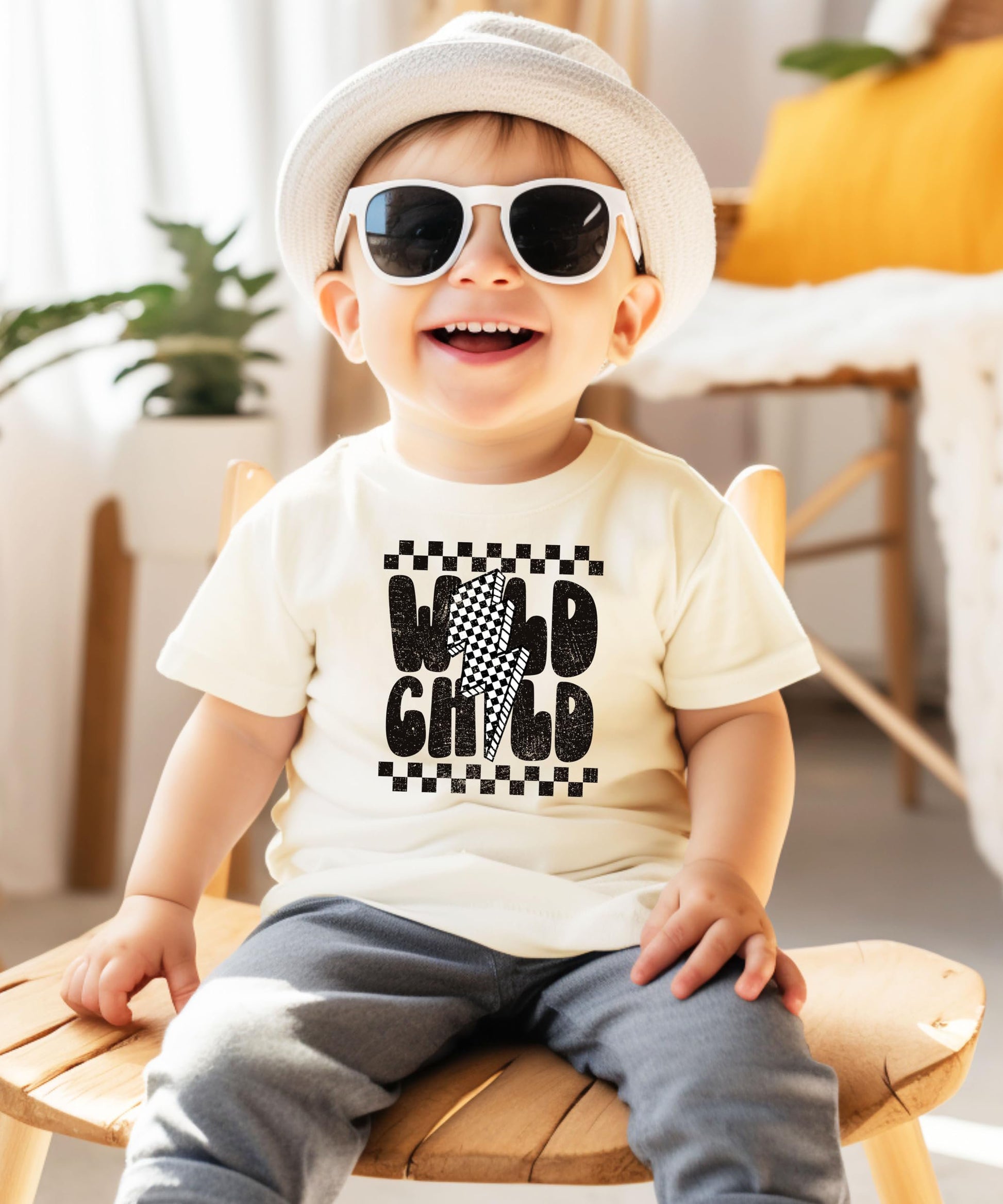 Boys Wild Child shirt lifestyle shot demonstrating trendy casual everyday wear