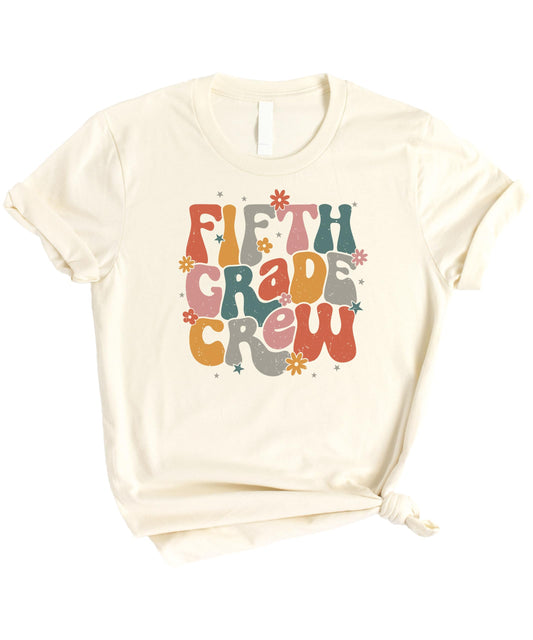 Trendy Fifth Grade Shirt for Toddlers, Youth and Women Trendy Retro Vintage School Tee for Adults and Kids