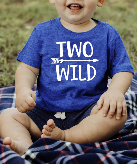 Two Wild 2nd Birthday Shirt for Toddler Boys