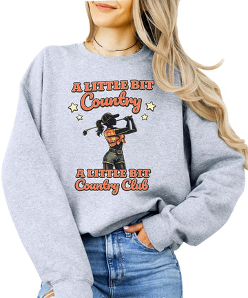Olive Loves Apple A Little Bit Country A Little Bit Country Club Western Golf Graphic Pullover