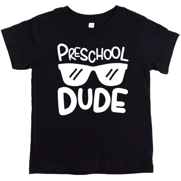 Olive Loves Preschool Dude First Day of School Gift Back to School Vintage Royal Shirt 4T