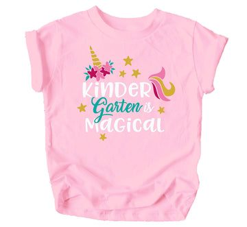 Olive Loves Apple Kindergarten Magical Shirts for Toddler Girls First Day Back to School Outfit