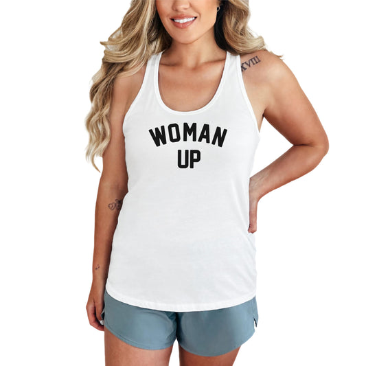 Woman Up Tank Top for Women and Teens Women Empowerment & Motivational Feminist Shirt