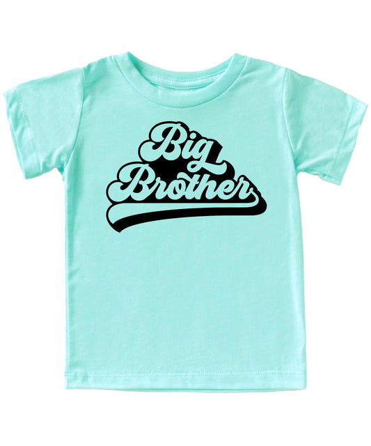 Big Brother Retro Baseball New Sibling Announcement T-Shirts