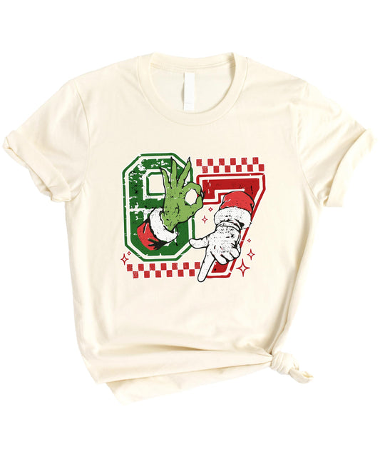 Funny 6 7 Unisex Christmas Shirt for Adults & Kids Six Seven Matching Family Holiday Tee