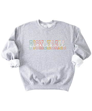 Retro Pickleball Crewneck Sweatshirt | Unisex Adult Pullover
