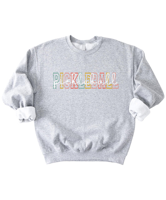 Retro Pickleball Crewneck Sweatshirt | Unisex Adult Pullover