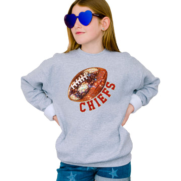 Trendy Faux Glitter Football Sweatshirt for Women Trendy Missouri Team Football Pullover White Sweatshirt Adult Small