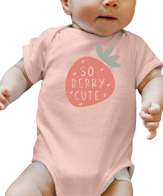 So Berry Cute Strawberry Infant Bodysuit