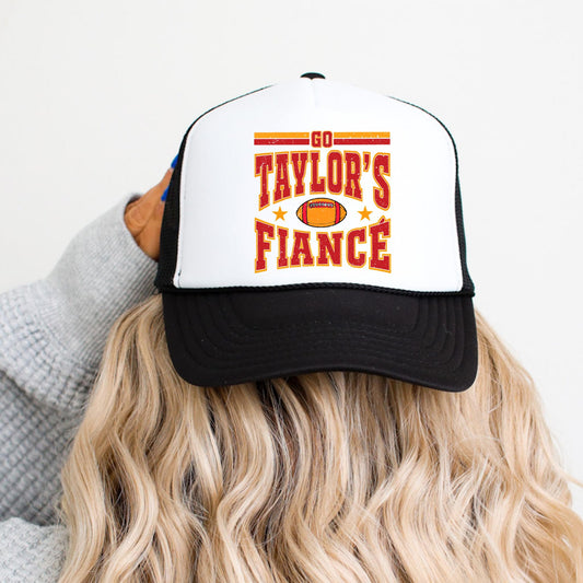 Go Taylors Fiance Trucker Hat for Women Foam Front Classic 5 Panel Mesh Snapback
