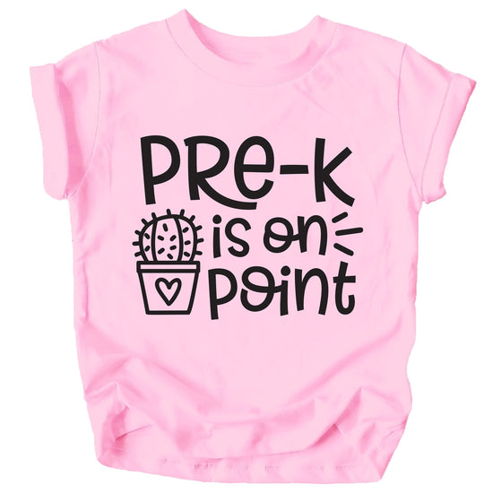 Pre-K back to school shirt layout showing full design and shirt style