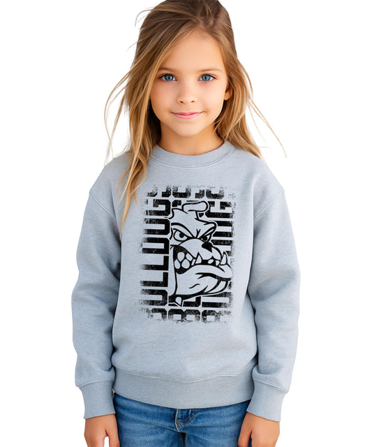 Bulldogs Mascot Unisex Sweatshirt for Adults, Teens, & Kids School Sports Team Pride Sweater