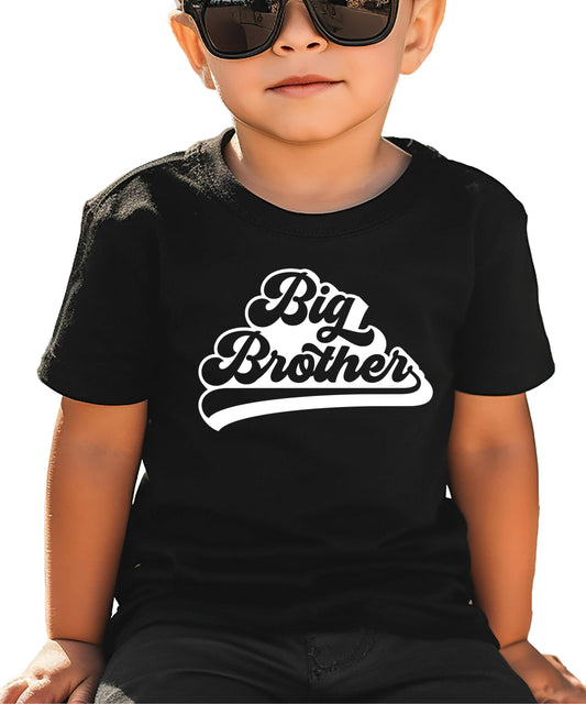 Big Brother Retro Baseball New Sibling Announcement T-Shirts