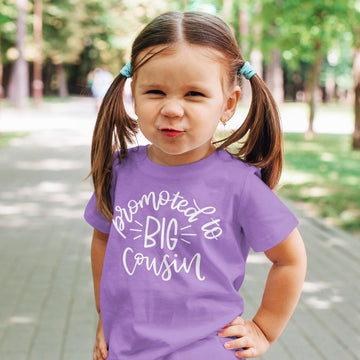 Promoted to Big Cousin T-Shirts for Toddler Girls Fun Family Outfits