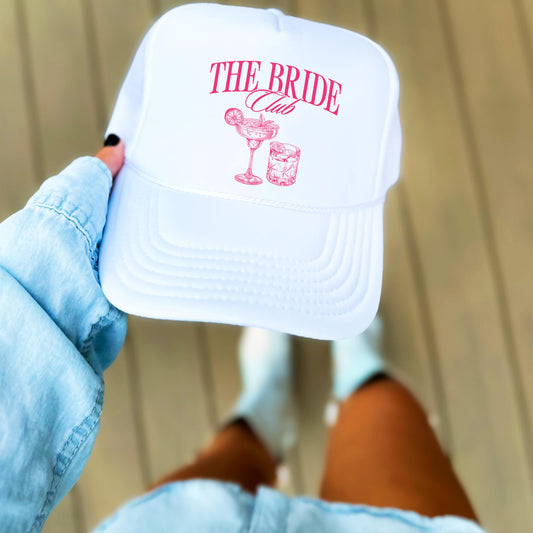 The Bride & The Bach Hat for Women Cute Girly Adult Classic 5 Panel Mesh Snapback- SOLD INDIVIDUALLY
