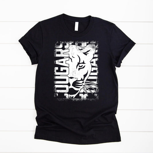 Cougars Team Shirt | Adult School Spirit Mascot Tee