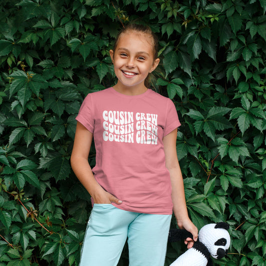 Cousin Crew Wavy T-Shirts for Toddler & Youth Kids