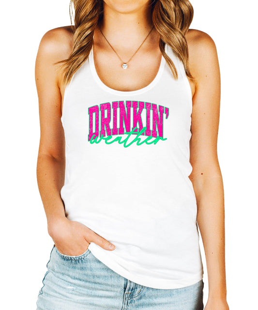 Olive Loves Apple Drinkin Weather Tank Top for Women Cute Summer Drinking Tank Top