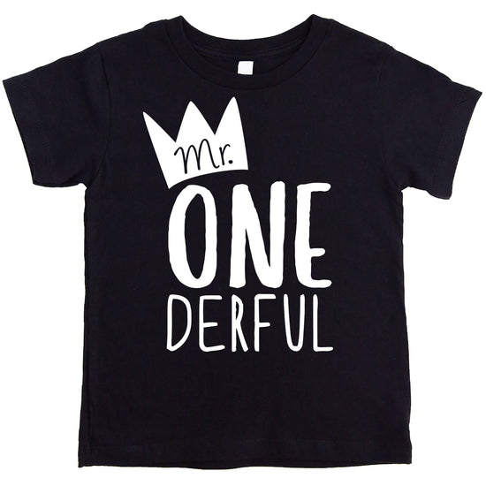 Mr. One-Derful birthday shirt styled for cake smash photo session