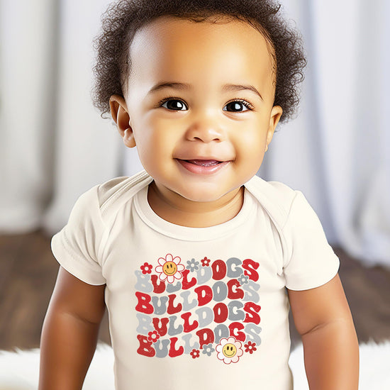 Family matching Bulldogs shirts in various sizes for women, teens and kids