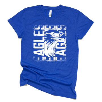 Eagles Game Day Vintage Graphic Tee | School Spirit Shirt