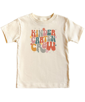 Olive Loves Apple Retro Kindergarten Shirt for Toddlers, Youth and Women Cute Flower Trendy School Tee for Adults and Kids