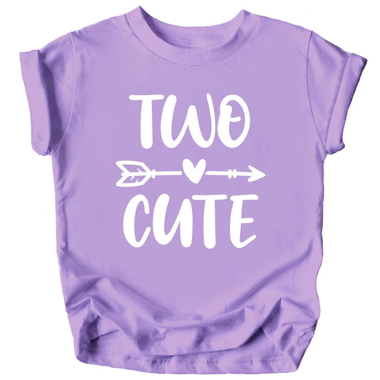 Two Cute Arrow 2nd Birthday Shirt for Toddler Girls Second Birthday Outfit Purple Shirt 3T