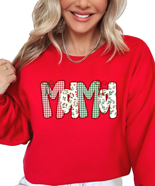 Mama Mimi Gigi Nana Christmas Sweatshirt | Lace Holiday Sweater