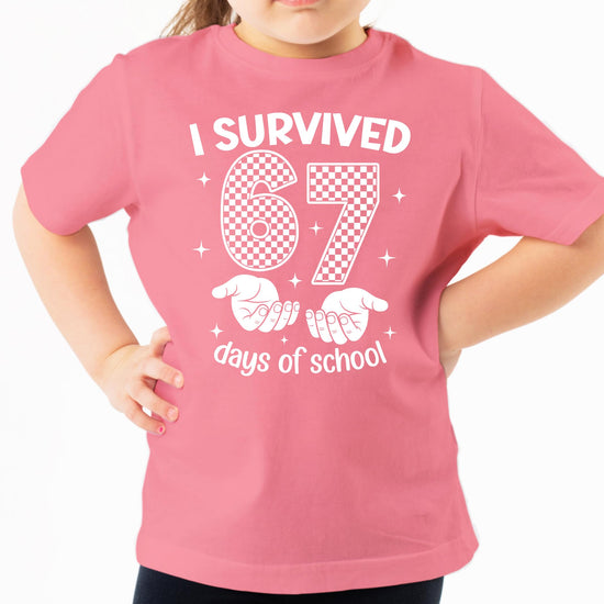 Kids funny school milestone graphic tee in multiple color options