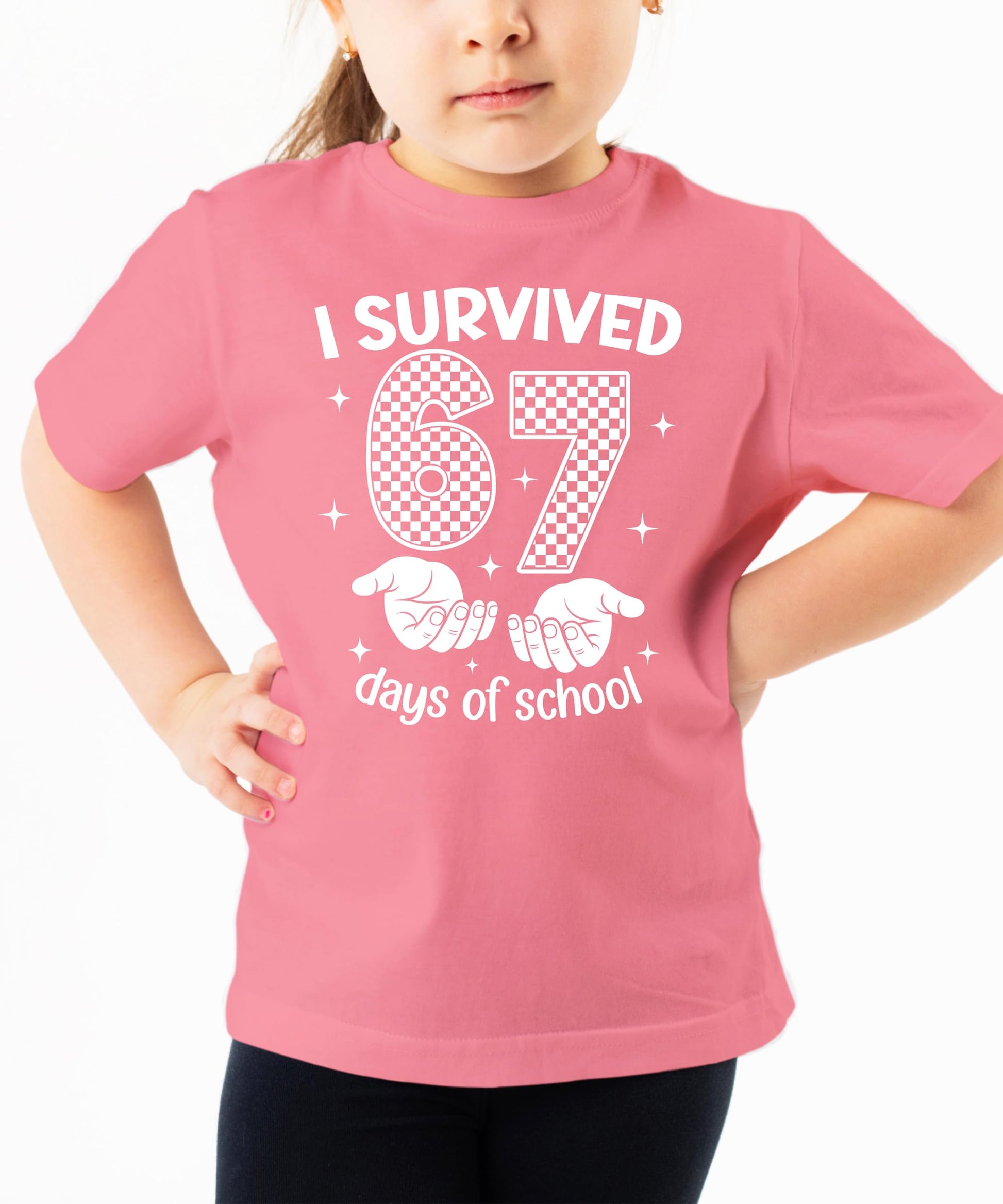 Kids funny school milestone graphic tee in multiple color options