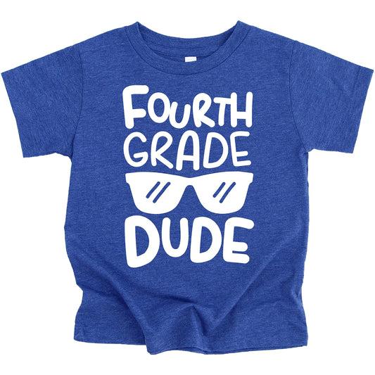4th Grade Dude First Day of School Gift Back to School T-Shirt Boys Back to School