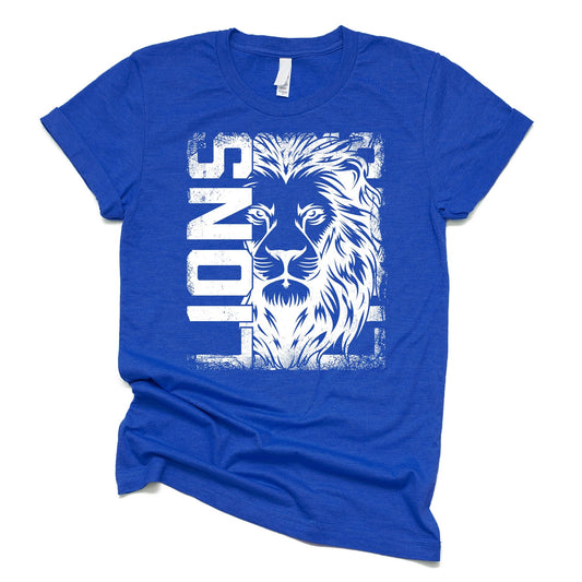 Lions School Pride Shirt for Teens and Adults Lion Mascot Sports Game Day Tee