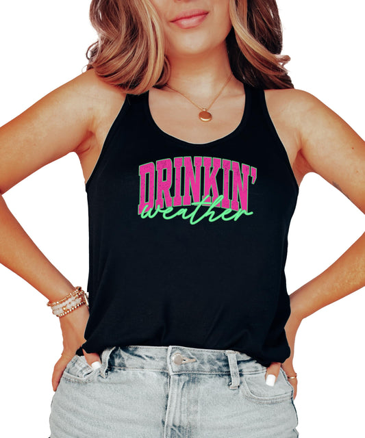 Olive Loves Apple Drinkin Weather Tank Top for Women Cute Summer Drinking Tank Top