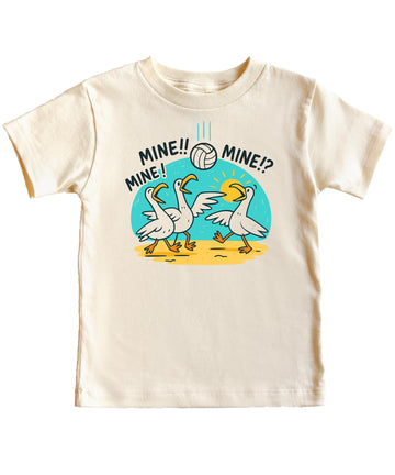 Mine Mine Mine Funny Volleyball Unisex Shirt Seagull Beach Volleyball T-Shirt for Adults & Kids
