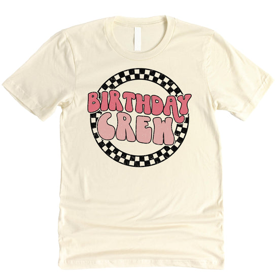Birthday Girl matching family graphic tee with fun birthday design for the whole crew