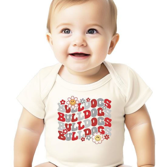 Red Bulldogs team pride shirt with school spirit design for women and teens